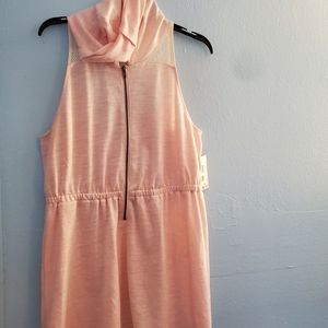 Peach hooded cover-up